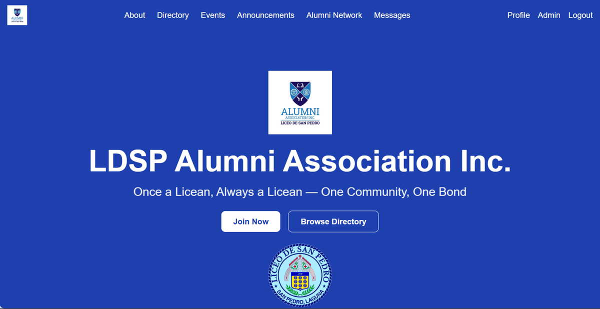 Alumni Management System screenshot